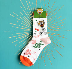 House of Disaster Inked Lion Socks