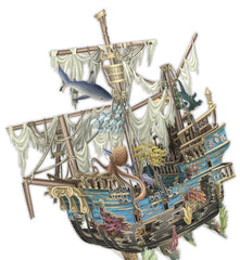 Me&McQ Sunken Galleon 3D Card