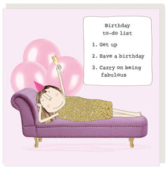 Rosie Made A Thing Card- Bday To Do