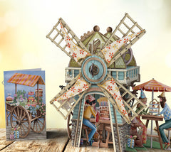 Me&McQ The Windmill Tea Shop 3D Card