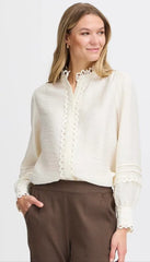 Fransa Blondie Blouse- Birch