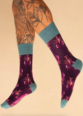 Powder Design - Men's Lobsters Socks Damson