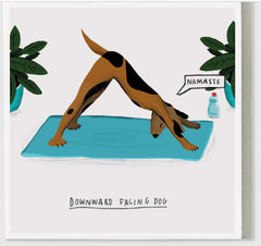 Ustudio Downward Facing Dog Greeting Card