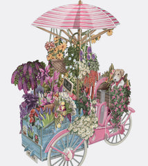 Me&McQ Flower Seller’s Bicycle 3D Card