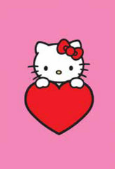 Hype Cards- Heart Hello Kitty Pink Card