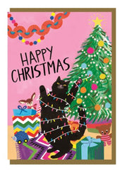 EarlyBird Happy Christmas Cat Card