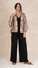 One Hundred Stars Neon Beige Kimono