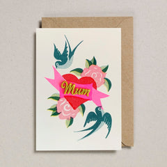 Petra Boase Bird & Hearts Mum Card