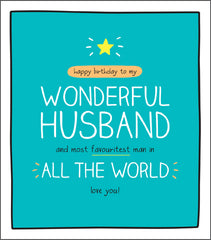 Pigment Cards Husband Birthday Card