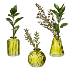 Sass & Belle Olive Green Bud Vases - Set of 3