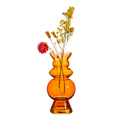 Sass & Belle - Selina Glass Vase Dark Amber