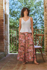 One Hundred Stars Giant Kantha Dusk Palazzo Pants