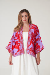 One Hundred Stars Giant Willow Violet Kimono