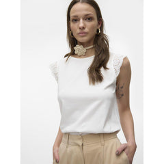Vero Moda - Emily Gathering Top - Snow White