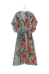 One Hundred Stars-Chrysanthemum Aqua String Dress