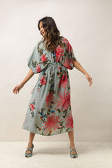 One Hundred Stars-Chrysanthemum Aqua String Dress