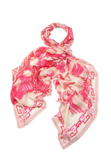One Hundred Stars-Giant Willow Fuchsia Pink Scarf