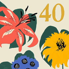 Sally Scaffardi- Floral 40 Card