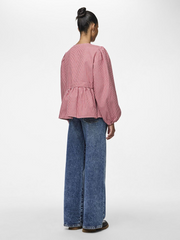Pieces Jayla Tir Top - High Risk Red/ Bright White