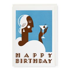 Archivist Art Deco Birthday Card