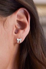 Estella Bartlett - Pearl Bow Stud Earrings