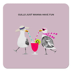 Sally Scaffardi Gulls Just Wanna Have Fun Coaster