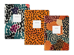 Ohh Deer - Kaleido Animal Print Notebooks - A5 Set of 3