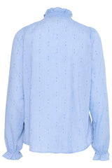 Fransa Long Sleeve Shirt - Azure Blue