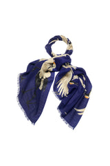 One Hundred Stars - Stork Royal Blue Scarf