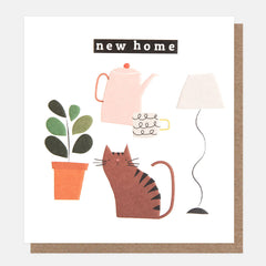 Caroline Gardner Cat New Home Card