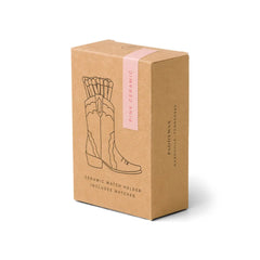 Paddywax Cowboy Boot Ceramic Match Holder & Matches