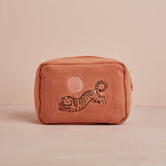 Cai & Jo - Corduroy Makeup Bag in Dusty Pink