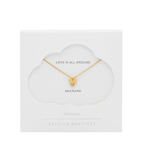 Estella Bartlett CZ Star Puffed Heart Necklace