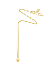 Estella Bartlett CZ Star Puffed Heart Necklace