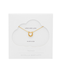 Estella Bartlett Silver Heart and Horseshoe Necklace