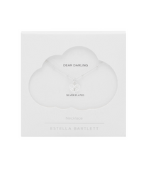 Estella Bartlett Silver Engraved Heart Padlock Necklace