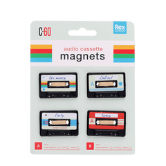 Rex London - Mini Music Magnets - Cassette (Set of 4)