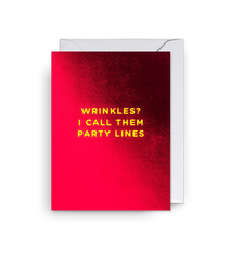 Lagom Design - Wrinkles? I Call Them Party Lines Mini Card