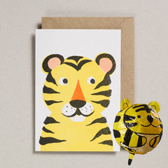 Petra Boase - Japanese Paper Balloon Card - Tiger