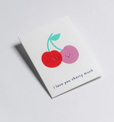 Lagom Design I Love You Cherry Much Mini Card