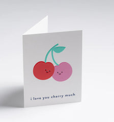 Lagom Design I Love You Cherry Much Mini Card