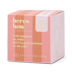 Here’s How - Glass Bottle Stopper in Blush