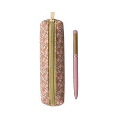 Designworks - Pink Vintage Floral Pen and Pouch Set