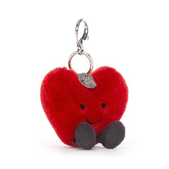 Jellycat Amuseable Heart Bag Charm - Red