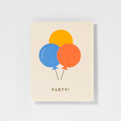Sparkle & Pin Party Balloons Card