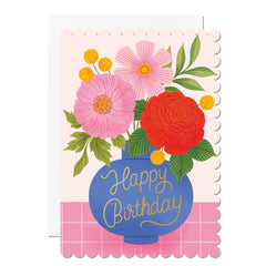 Ricicle - Happy Birthday Vase Card