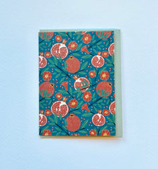 Canns Down Press - Pomegranates Mini Card