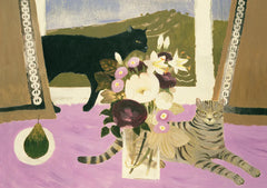 Royal Academy Of Arts Pack Of 6 Cards - Mary Feddon Cats