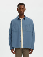 Selected Homme Twill Overshirt - Blue Mirage