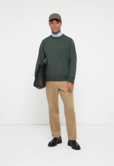 Selected Homme Organic Relaxed Aron Sweatshirt Deep Forest